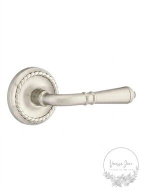 Emtek Passage Lever Set with Rope Rosette and Turino Levers